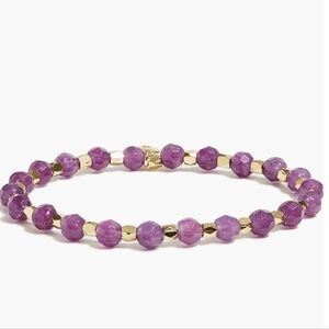 J Crew Beaded bracelet Bright Plum